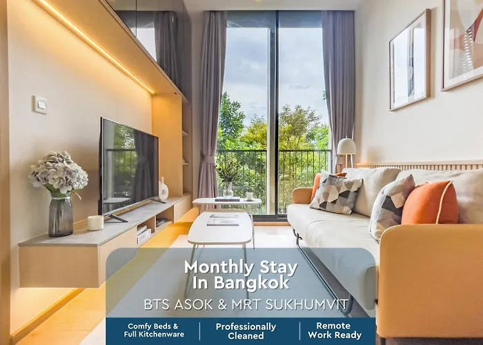Asoke Luxury High Rise - Steps To Bts And Mrt - Wifi *